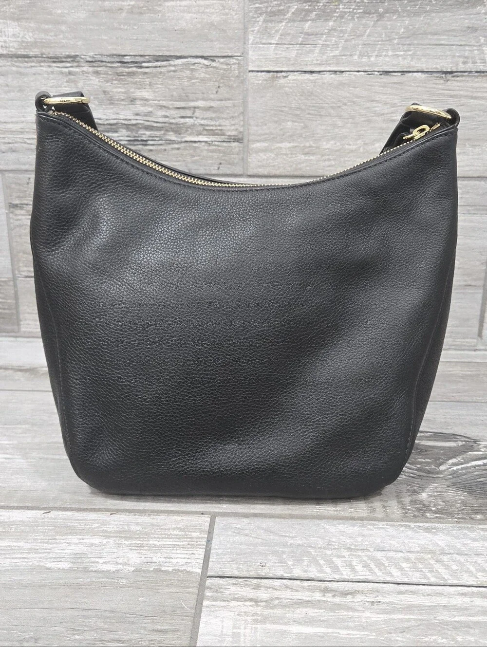 TALBOTS Animal/Leopard Print Calf Hair Pebbled Leather Hobo Style Handbag